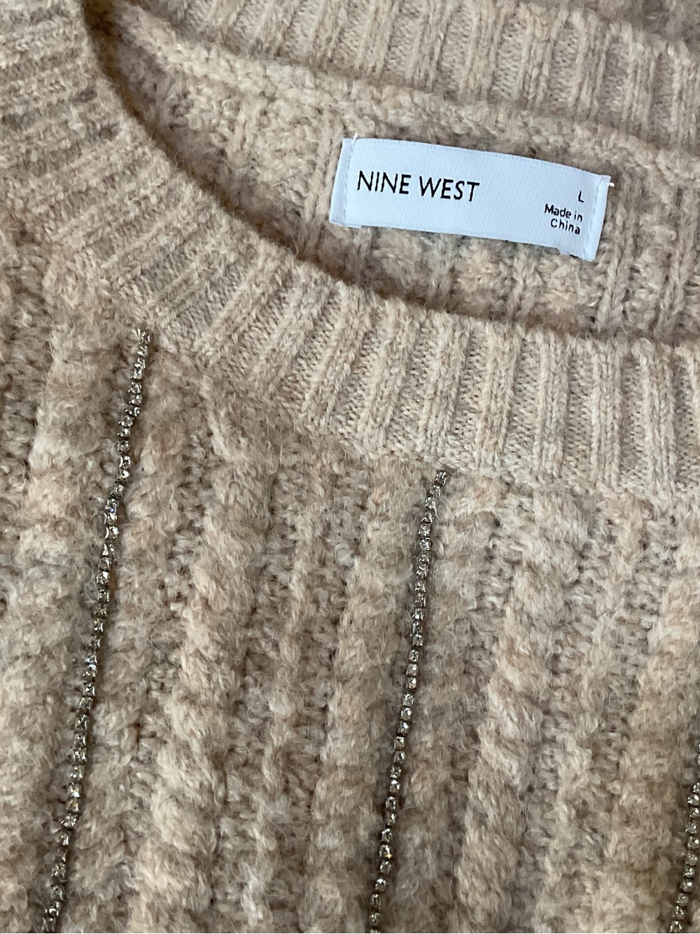 Nine West chain sweater, Large - Picture 5 of 6